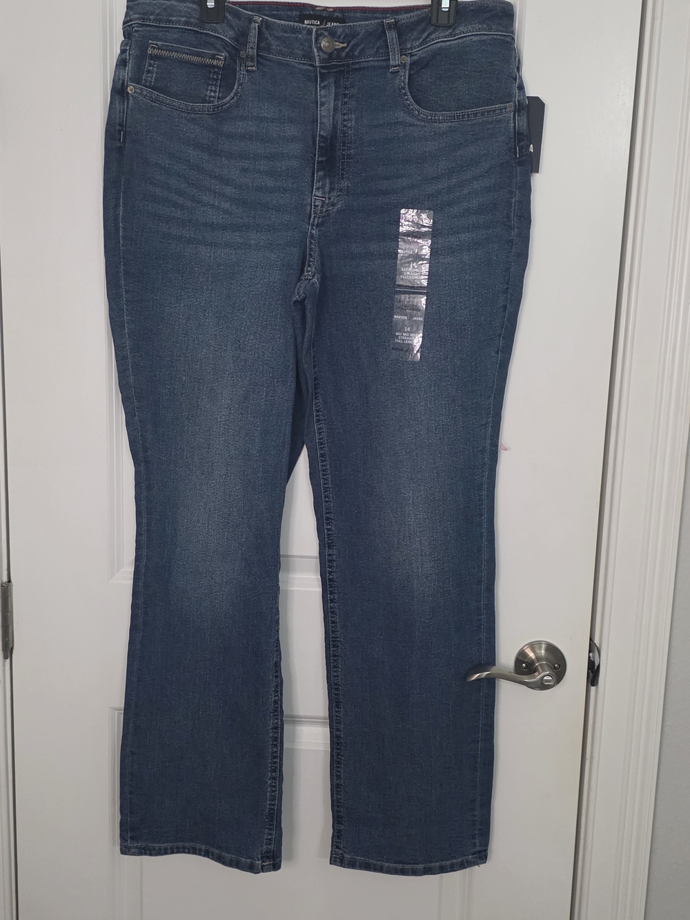 Nautica Women's Deep Indigo Wide-Leg Jeans